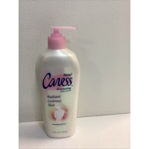 Caress Shimmering Body Lotion Shimmering  Petals 16oz New Vtg